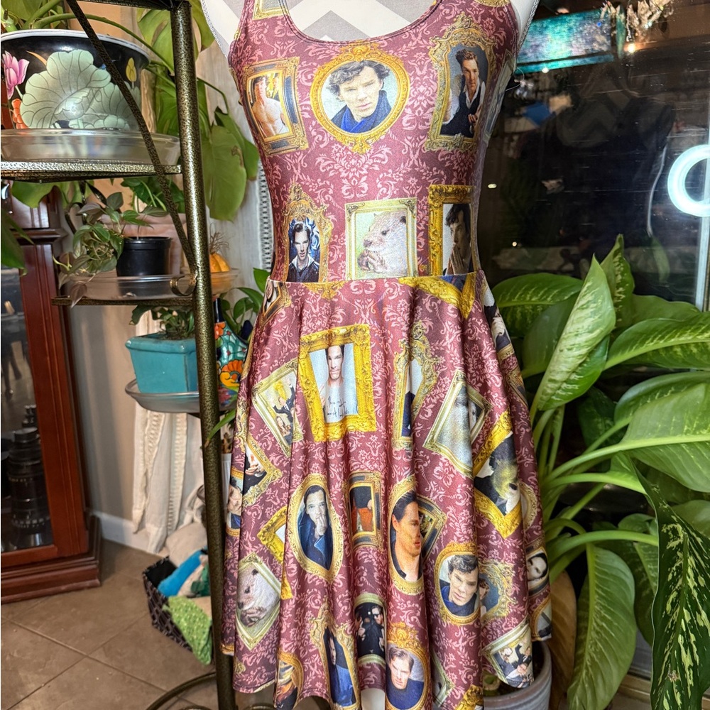 Benedict Cumberbatch Portrait Skater Dress